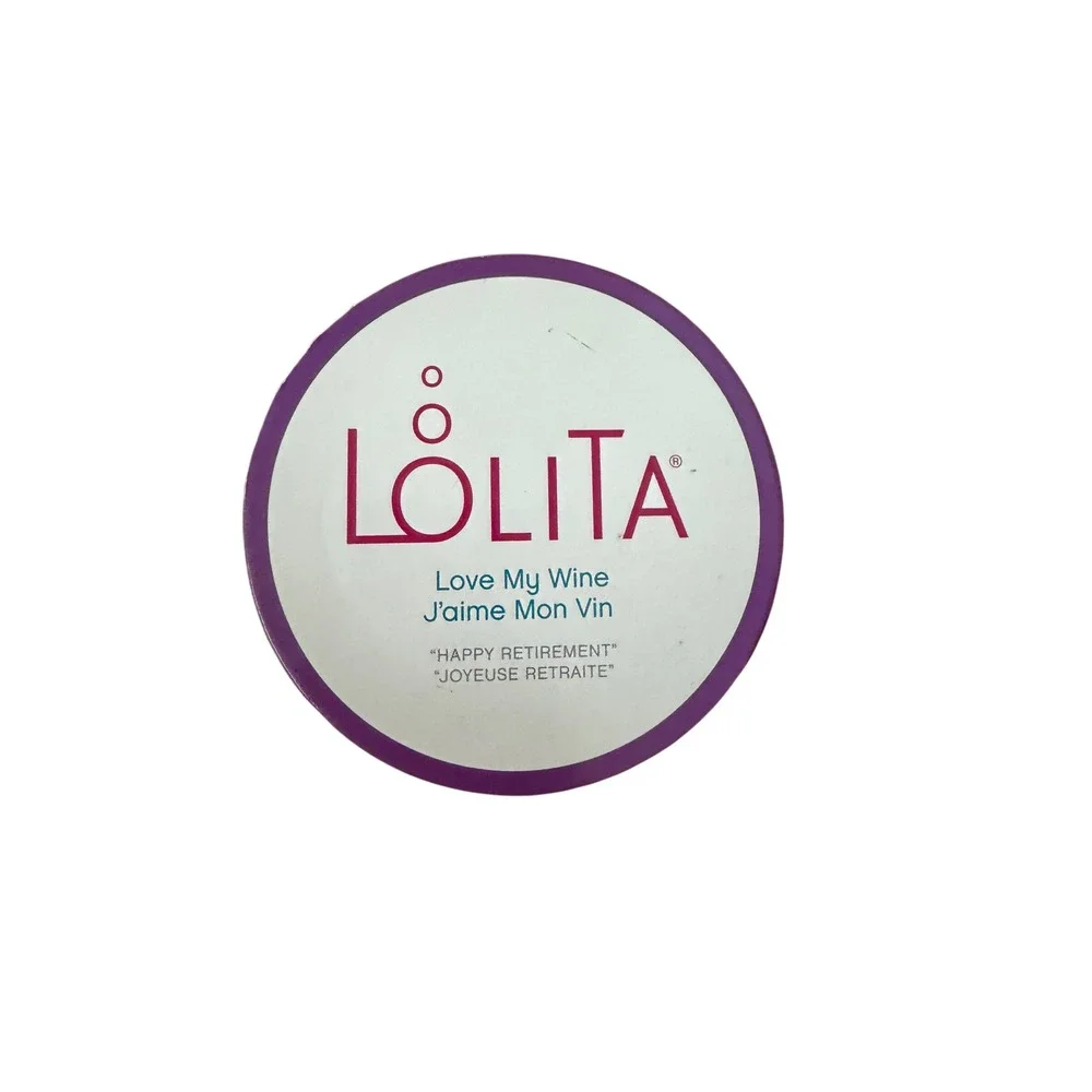 Lolita Love My‎ Wine Happy Retirement Stemless Wine Glass 20oz Hand Painted